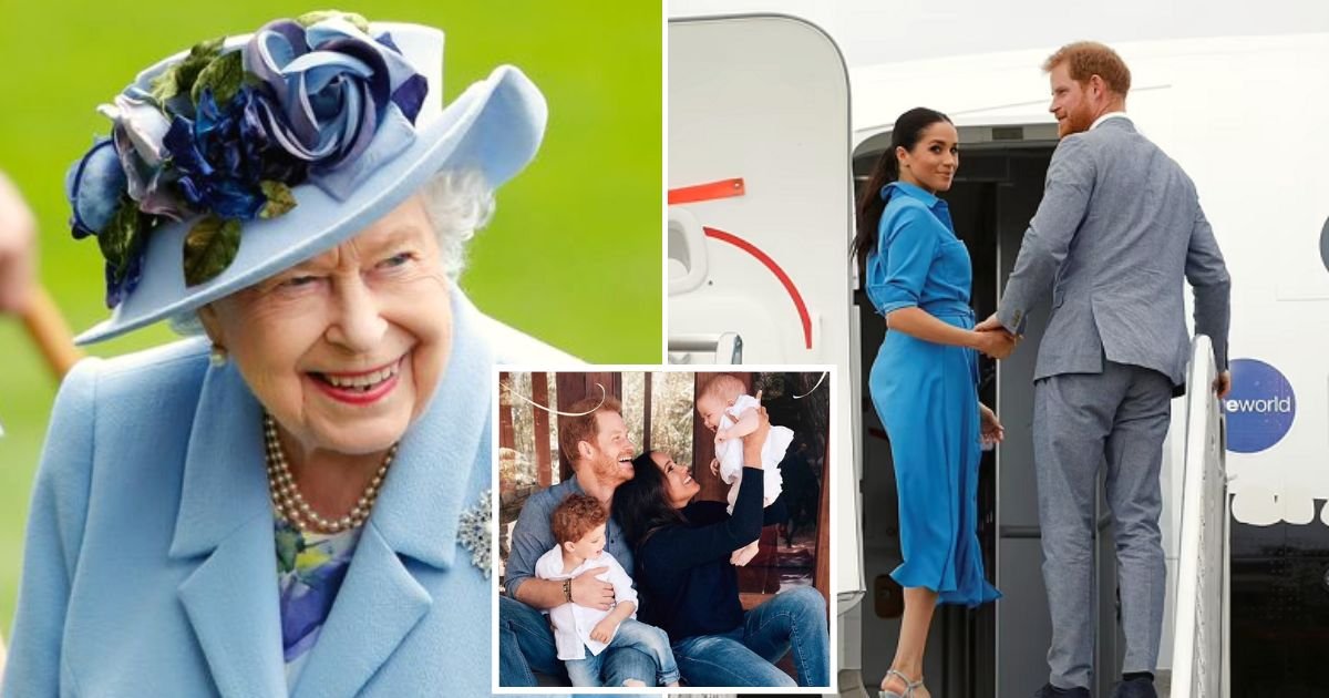 uk4.jpg?resize=1200,630 - JUST IN: The Queen Sends Security And Car To Pick Up Harry, Meghan, Archie And Lilibet After Their Private Jet Landed In The UK