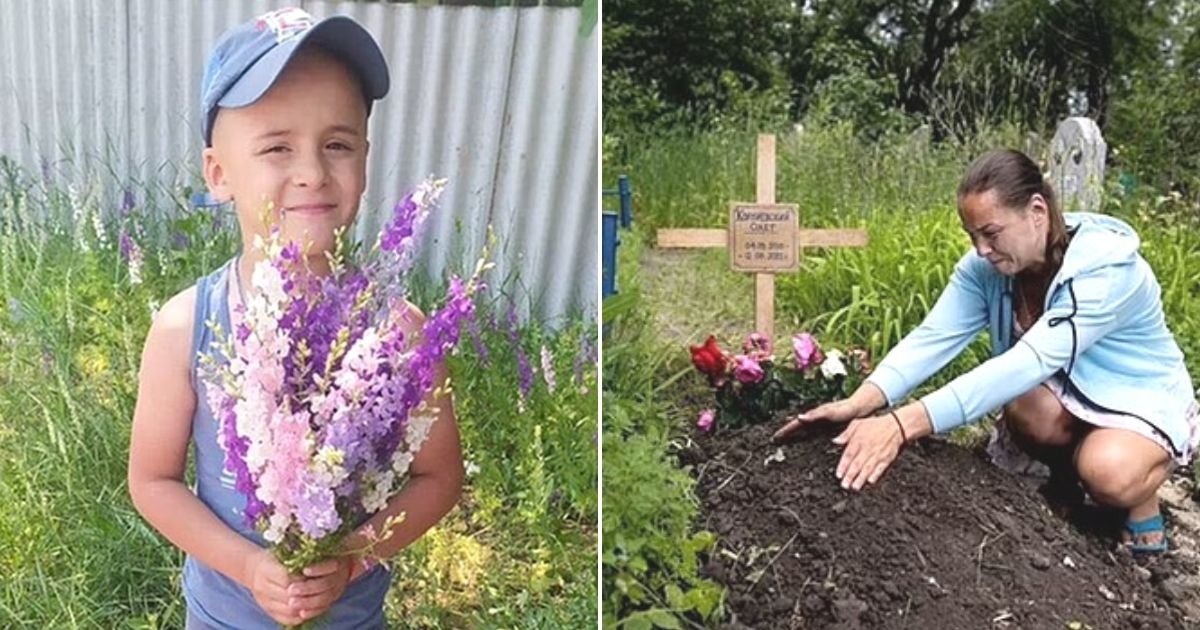 untitled design 15.jpg?resize=412,275 - Grieving Mother Breaks Into Tears While Burying Her 6-Year-Old Son Who Was Killed In Russian Artillery Strike