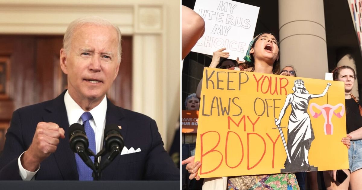 untitled design 3.jpg?resize=1200,630 - BREAKING: Joe Biden Speaks Out After Millions Of Women Face Being BANNED From Getting Abortion