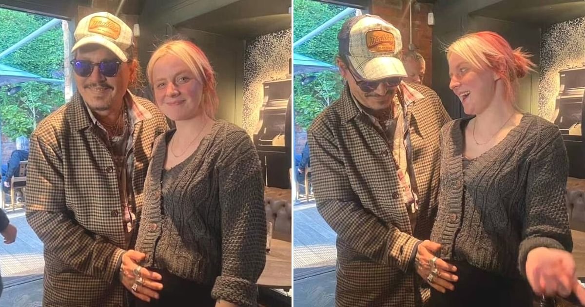 untitled design 33.jpg?resize=412,232 - Johnny Depp Cradles Baby Bump Of Pregnant Fan After Making A Surprise Visit To A Pub Amid His UK Tour