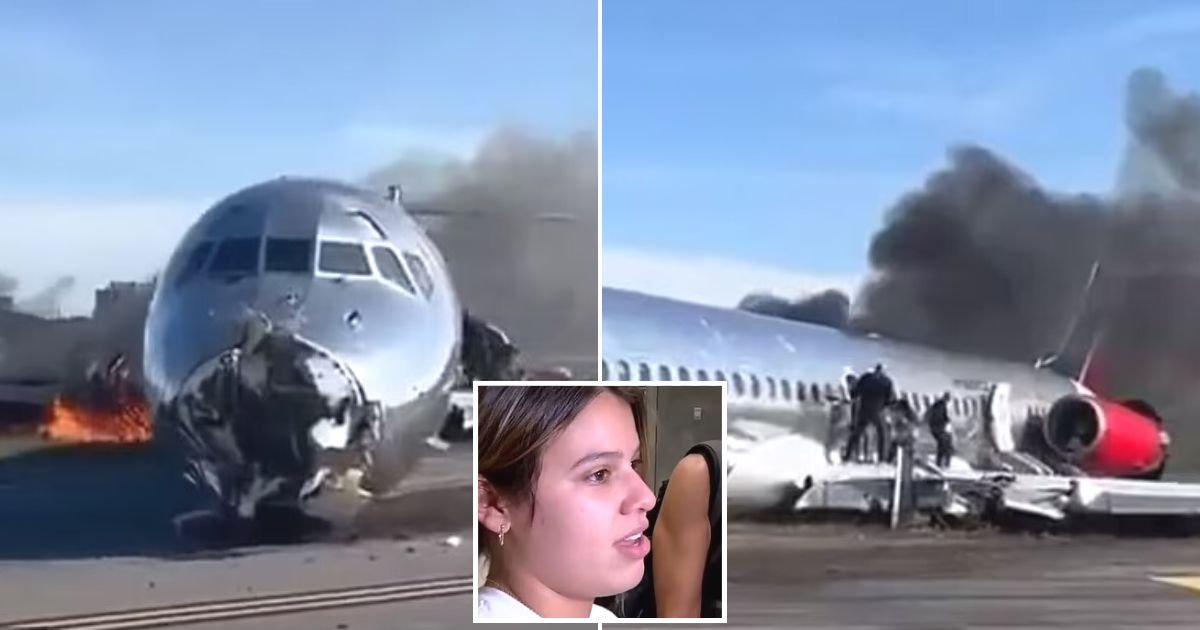 untitled design 34 1.jpg?resize=1200,630 - Woman Recalls The 'Terrifying' Moment Plane Carrying 126 Passengers Crash-Landed At Miami Airport