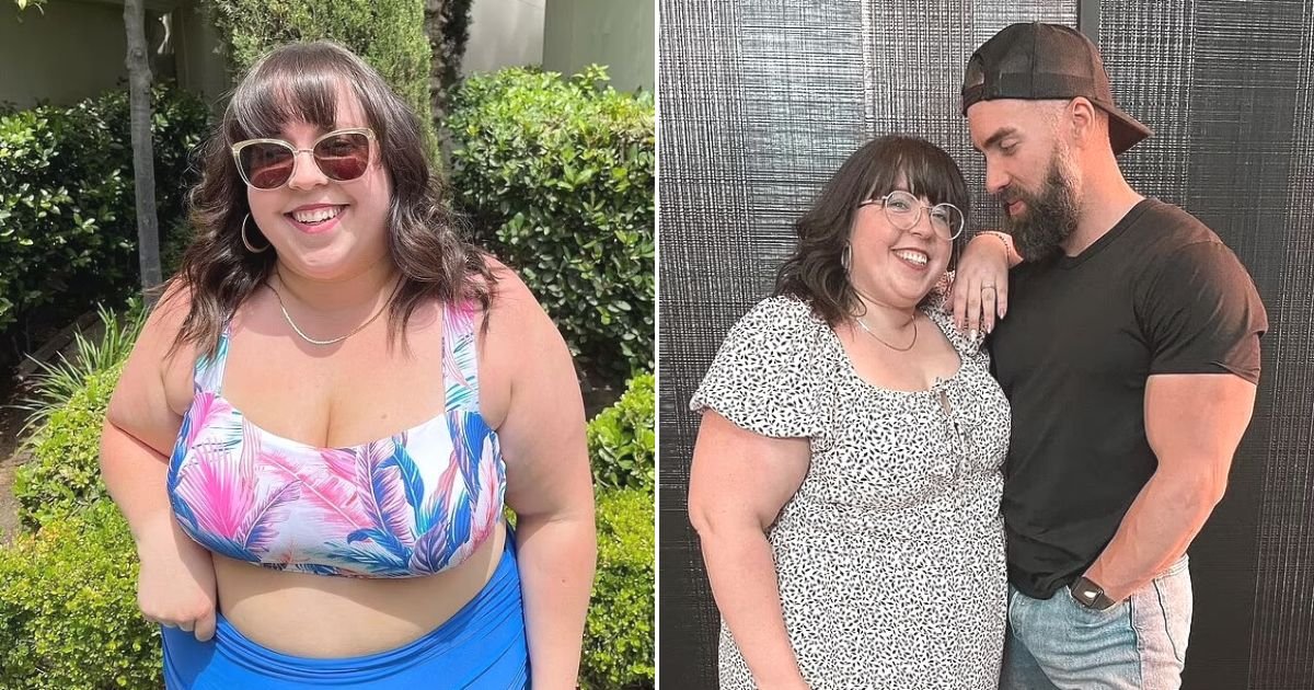 untitled design 43 1.jpg?resize=1200,630 - Plus-Size Woman Hits Back At ‘Cruel Bullies’ Who Said Her Muscular Husband Is Just USING Her For Money