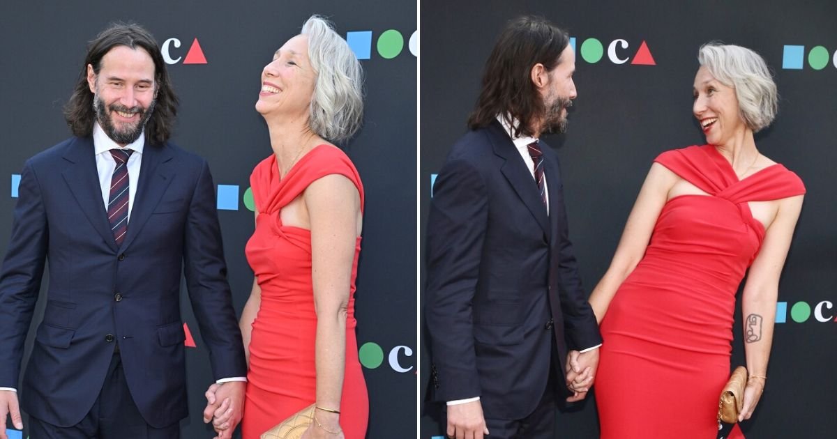 untitled design 51.jpg?resize=1200,630 - Love Is In The Air! Keanu Reeves Holds Hands With Girlfriend Alexandra Grant As They Walk Down The Red Carpet At MOCA Gala