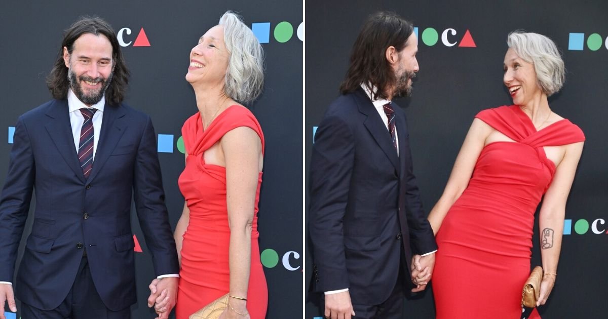 untitled design 51.jpg?resize=412,232 - Love Is In The Air! Keanu Reeves Holds Hands With Girlfriend Alexandra Grant As They Walk Down The Red Carpet At MOCA Gala