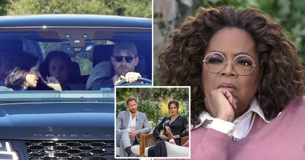 visit5.jpg?resize=1200,630 - JUST IN: Prince Harry And Meghan Are Seen Driving To Neighbor Oprah's $100 Million Montecito Mansion With Archewell Chief Operating Officer