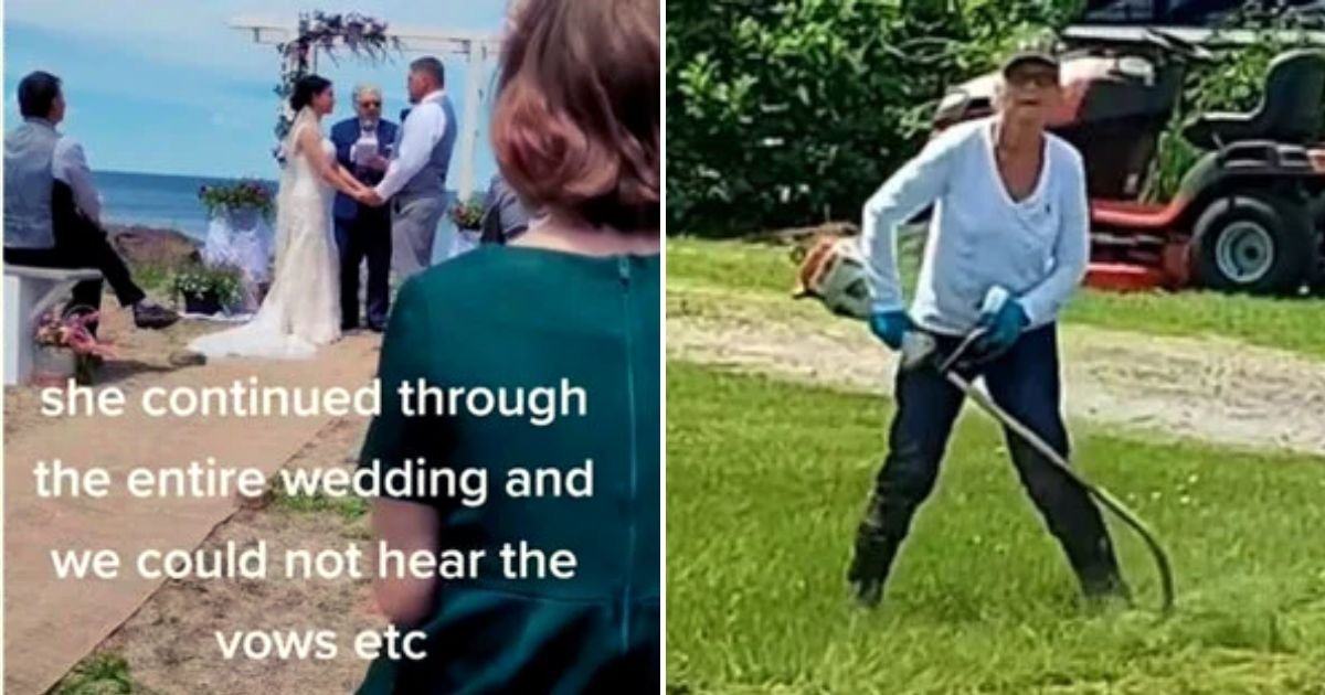 wedding4.jpg?resize=412,232 - Wedding RUINED After 'Miserable Neighbor' Started Mowing Her Lawn The Second The Bride Walked Down The Aisle