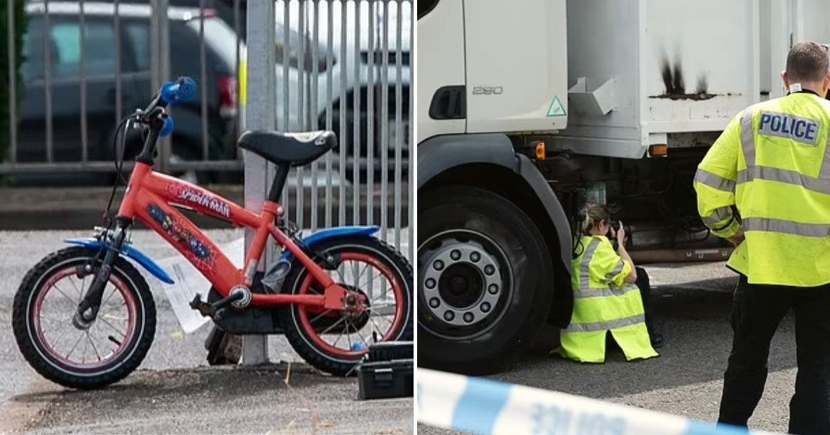 bike3.jpg?fit=1024%2C538&ssl=1&strip=all - 5-Year-Old Boy Tragically Died After A Large Truck Crashed Into Him While He Was Riding His Spider Man Bicycle