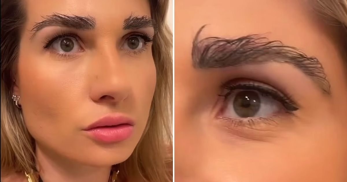 brows5.jpg?resize=412,232 - 36-Year-Old Woman Has To TRIM Her Bushy Eyebrows Every Month Because They Won't Stop Growing