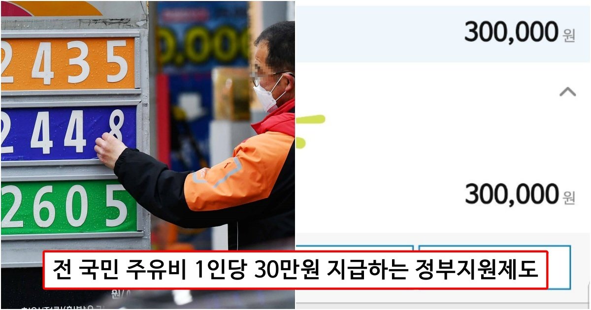 collage 8.jpg?resize=412,275 - "말도 안되는 기름값.. 정부가 지원하겠다" 전 국민 주유비 1인당 30만원 지급하는 정부지원제도