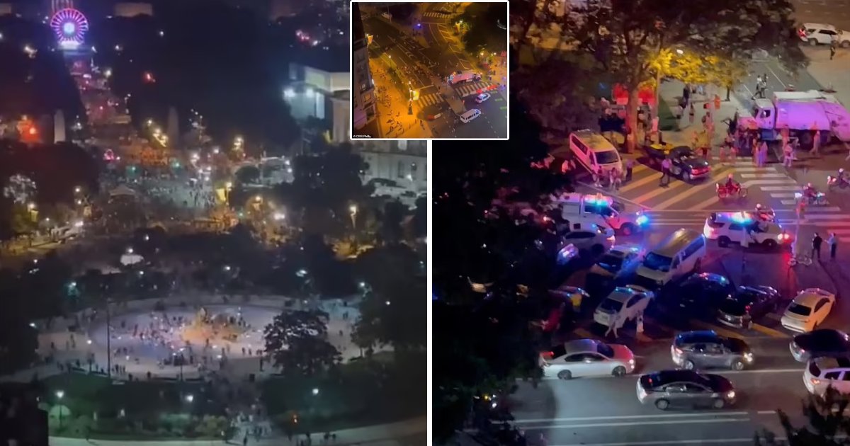 d160.jpg?resize=1200,630 - BREAKING: Terrifying Footage Captures THOUSANDS Fleeing Gunfire As Two Cops Shot 