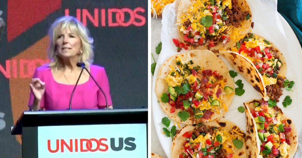 d2 1 1.png?resize=1200,630 - JUST IN: Jill Biden SLAMMED For Comparing Latinos To 'Breakfast Tacos' During Live Speech In Texas