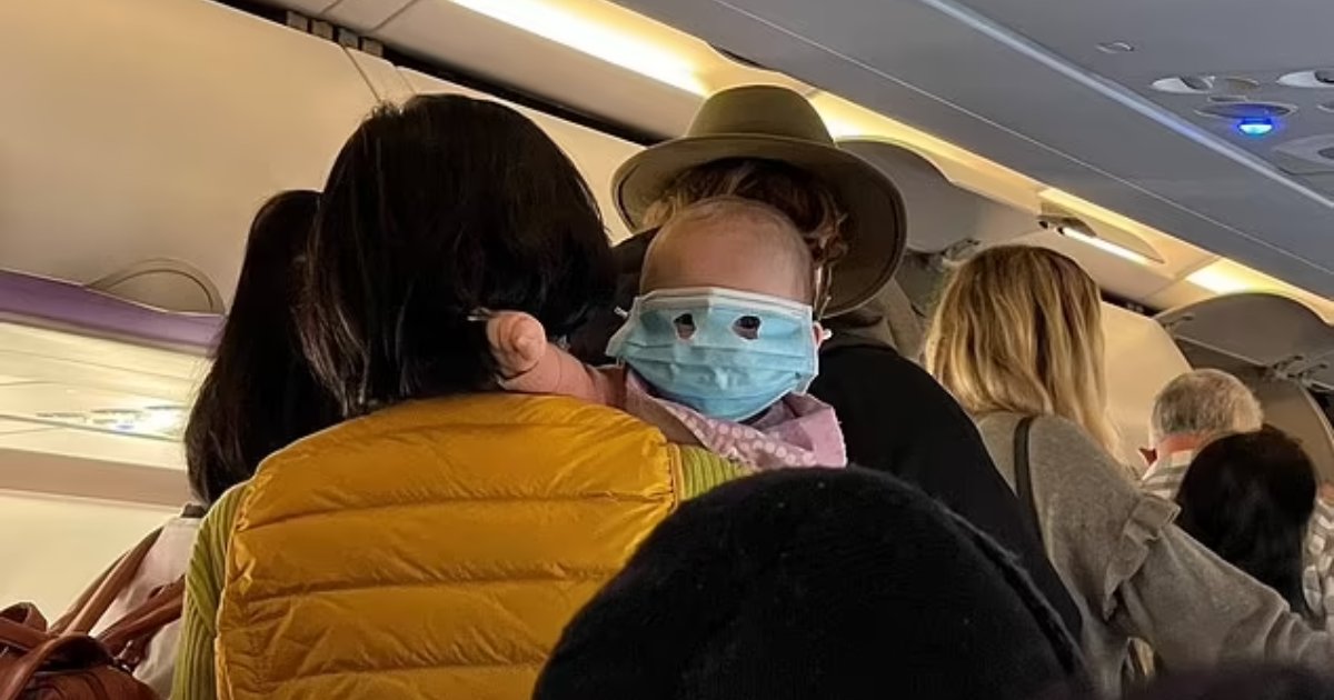 d2.png?resize=412,275 - "It's Child Abuse, Take It Off!"- Baby In COVID Mask On Plane Sparks Furious Debate With Passengers