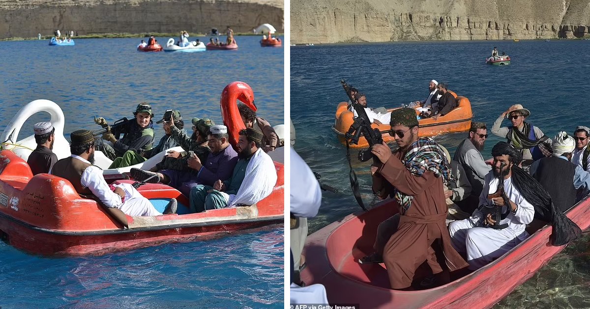 d6 2.png?fit=1024%2C538&ssl=1&strip=all - BREAKING: Armed Taliban Fighters Pictured Riding 'Swan' Pedalos Across Lake In Afghanistan