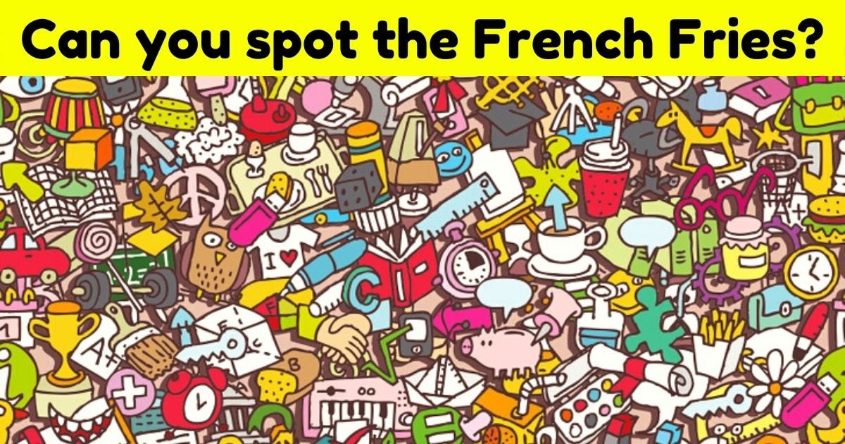 fries3.jpg?resize=412,275 - 9 Out Of 10 Viewers Can't Spot The FRENCH FRIES In This Image! But How Fast Can You Find It?
