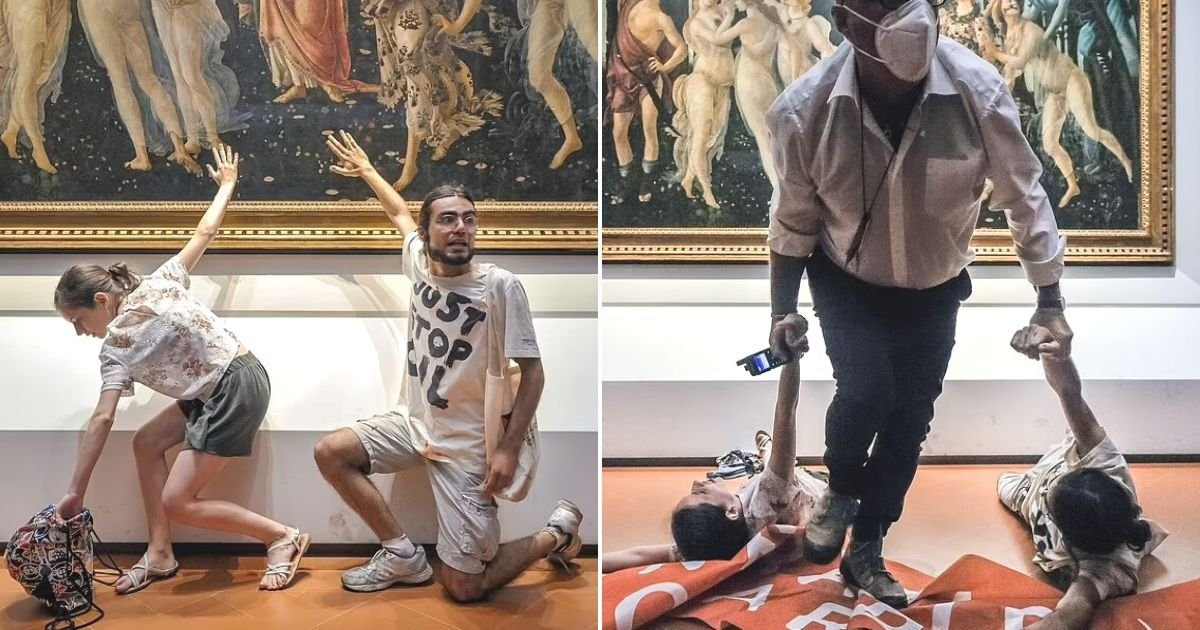untitled design 97.jpg?fit=1024%2C538&ssl=1&strip=all - Guard Praised For RIPPING Protesters' Superglued Hands Off Of Precious Artwork At A Gallery
