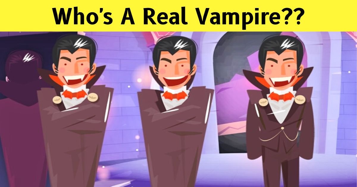 whos a real vampire.jpg?resize=1200,630 - Can You Spot The Real Vampire In 10 Seconds? 99% Of Viewers Failed The Challenge!