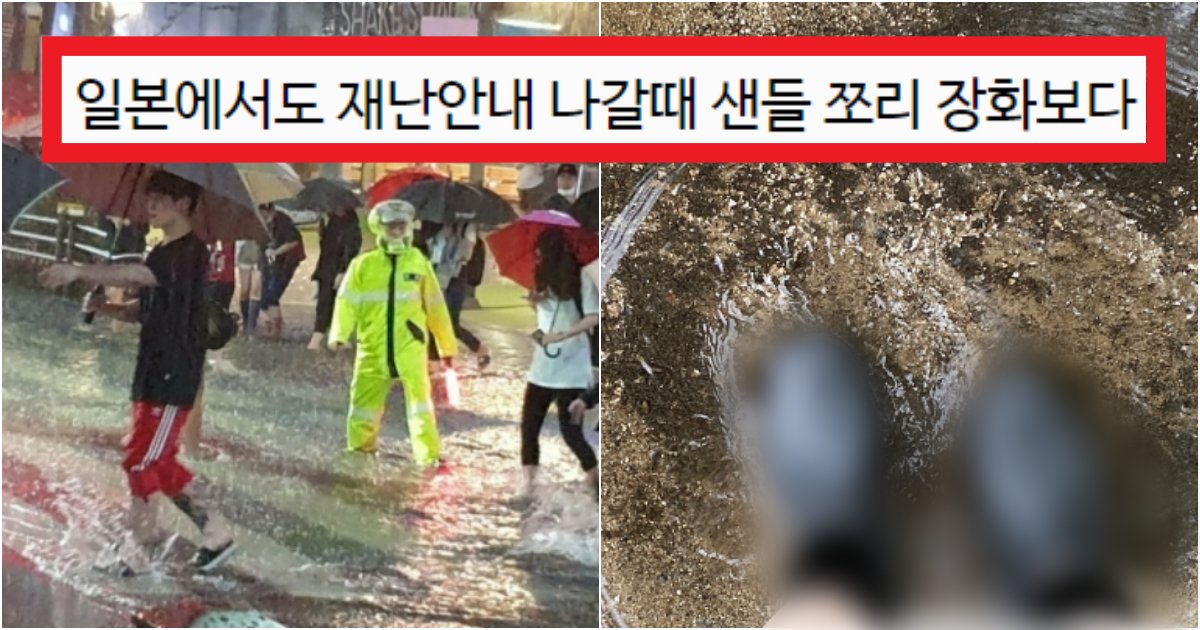 collage 116.png?resize=412,275 - '비 올 때는 절대적으로 필수' 은근 사람들이 모르는 비 올 때 '쪼리'를 신으면 큰일 나는 이유(+사진)