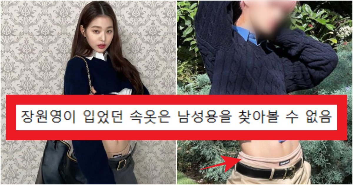 collage 31.png?resize=412,275 - '하다하다 속옷까지???' 장원영이 너무 부러웠던 나머지 여성 속옷을 입은 남자아이돌(+사진)
