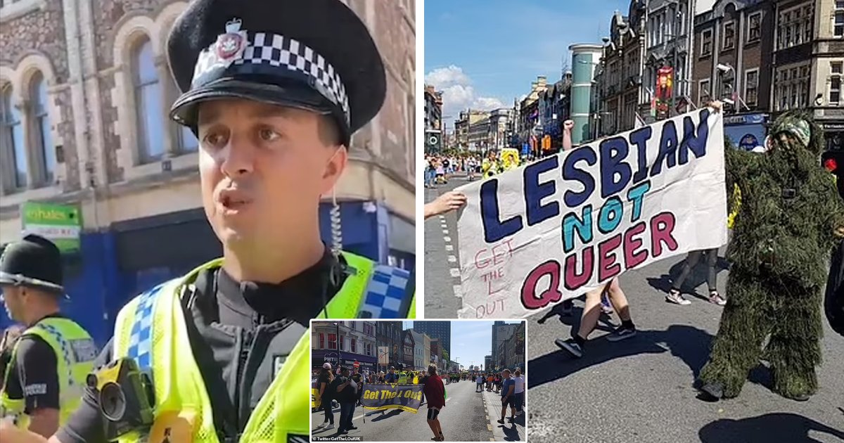 d106 1.jpg?resize=1200,630 - BREAKING: Police Bashed As Lesbians REMOVED From 'LGBT Pride Parade' After Massive Brawl Breaks Out