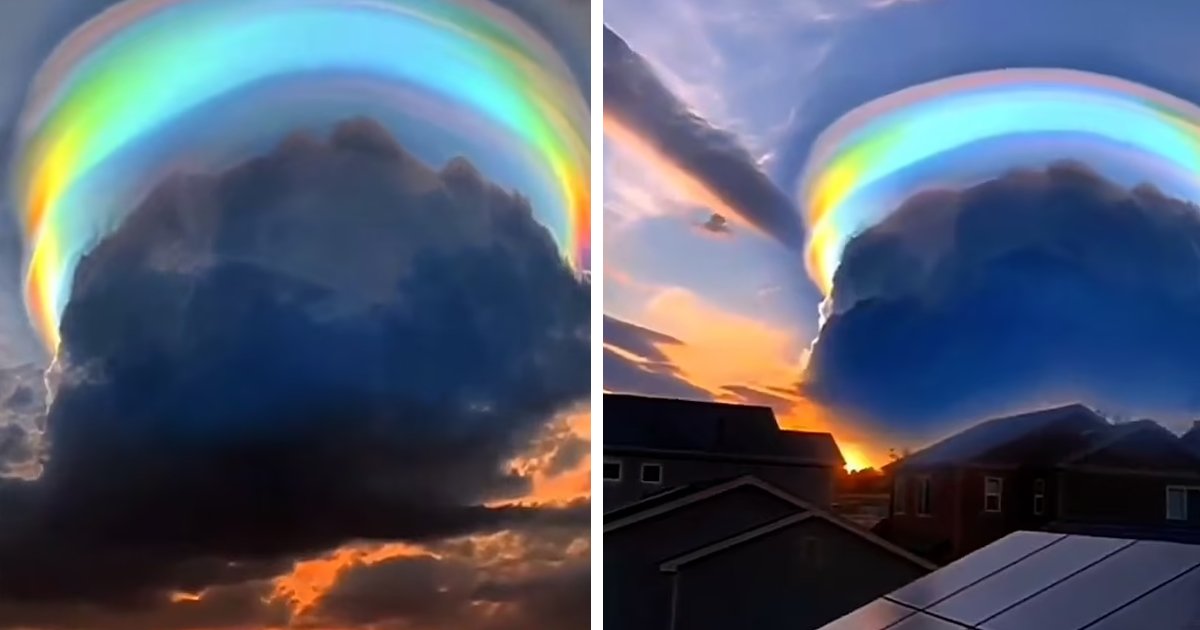 d114.jpg?resize=412,275 - EXCLUSIVE: The World's RAREST 'Rainbow Scarf Cloud' Dazzles And Lights Up The Sky Leaving Residents Baffled