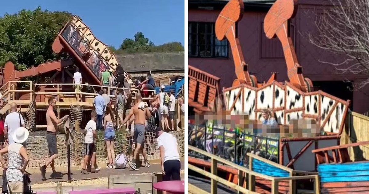 d2.png?resize=1200,630 - JUST IN: Terrified Thrill Seekers Pulled Out Of Famous 'Shipwreck' Ride After It COLLAPSED Mid-Air