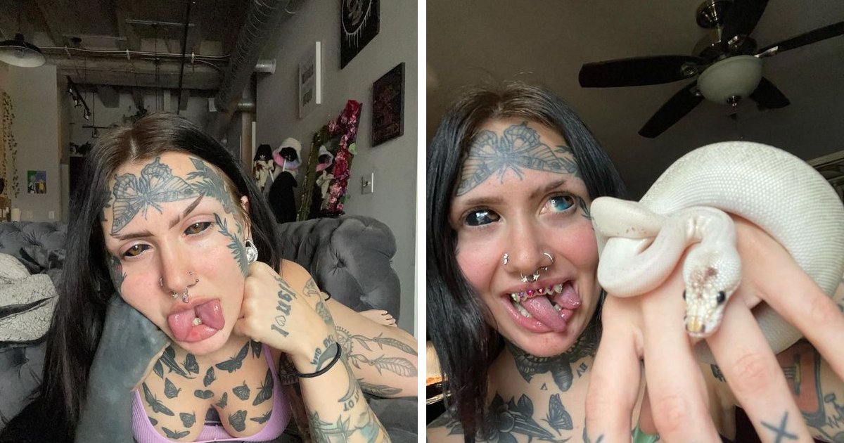 t6 5.png?resize=412,275 - "You've Got NO Right To Judge Me!"- Tattooed Woman Hailed As The Real DEMON Says Trolls Need To Get Off Her Case