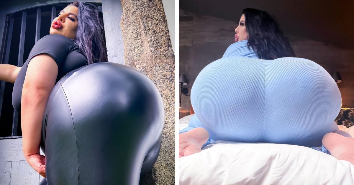 t9 4.png?resize=1200,630 - Woman On A Mission To Gain World's Biggest Bum Is Making Great Progress As Revealed In Her Latest 'Skin-Tight' Leather Attire Images