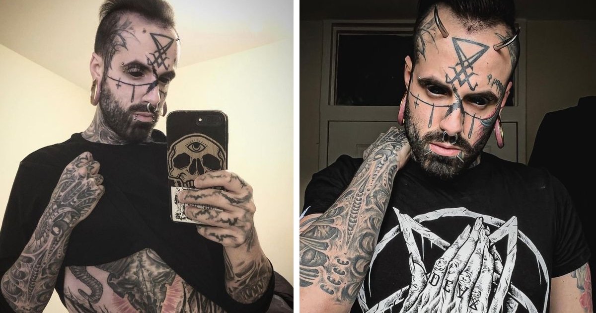 3 4.jpg?fit=1024%2C538&ssl=1&strip=all - "Can You Please Chill Out!"- Tattooed Demon With HORNS Tries To Clear His Image As Trolls Blast His 'Unique Appearance'