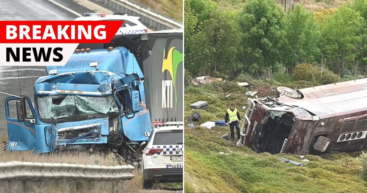 breaking 3.jpg?resize=412,275 - BREAKING: 27 Children Rushed To Hospital After School Bus Collides With A Truck And Rolls Down A Hill