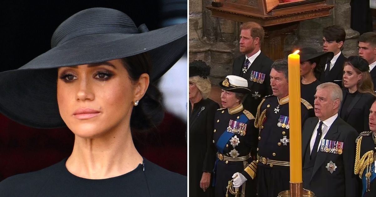 candle4.jpg?resize=412,275 - Meghan Markle Found Herself TUCKED Behind A Giant Candle And The TALLEST Member Of The Royal Family