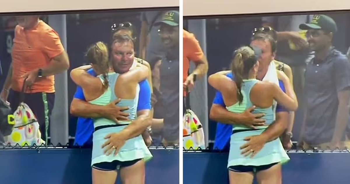 d118.jpg?resize=412,275 - EXCLUSIVE: Awkward Glimpses Of 16-Year-Old Tennis Star's Dad GRABBING Her BACKSIDE Repeatedly As She Celebrates Win At US Open