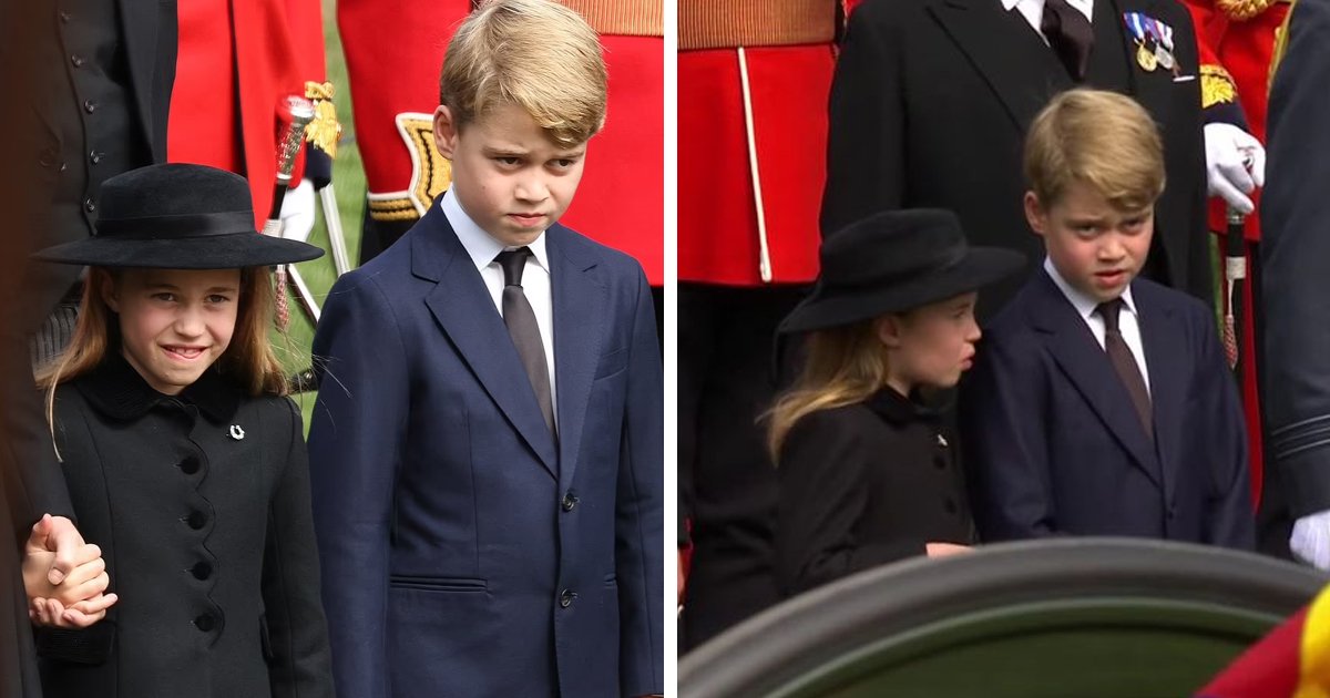 d62.jpg?resize=1200,630 - "George, You Need To Bow Now!"- Adorable Little Princess Charlotte Seen Advising Prince George About Royal Protocol During Queen's Funeral