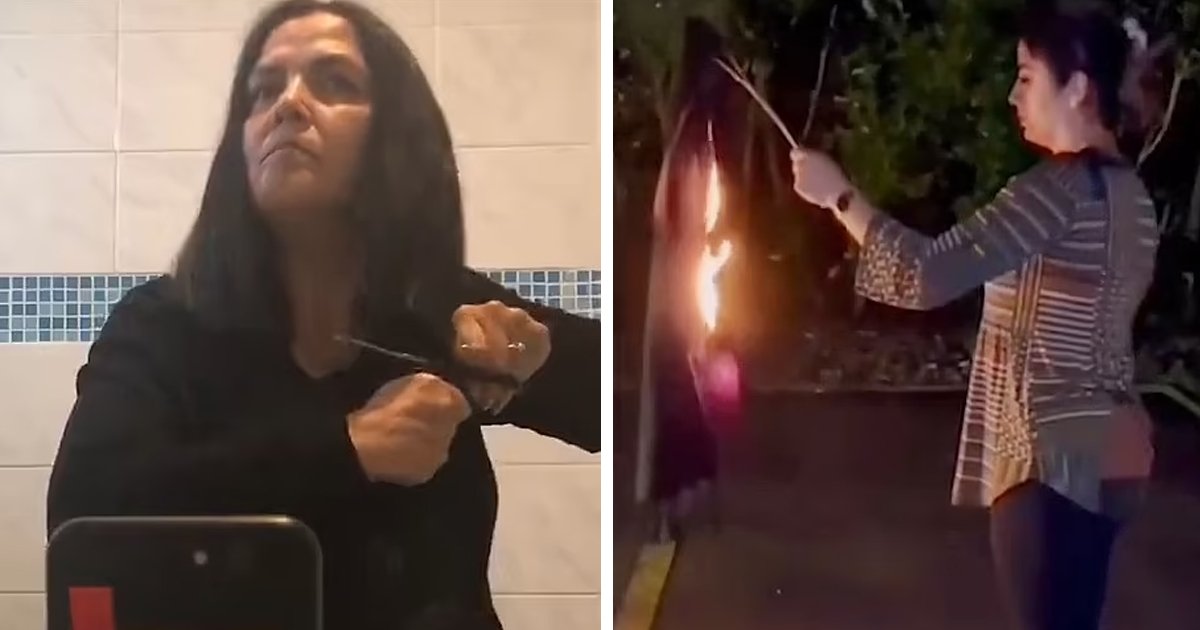 d79.jpg?fit=1024%2C538&ssl=1&strip=all - BREAKING: Women Filmed Cutting Their Hair And Burning Headscarves After Growing Rage Of Young Woman KILLED In 'Morality Police' Arrest