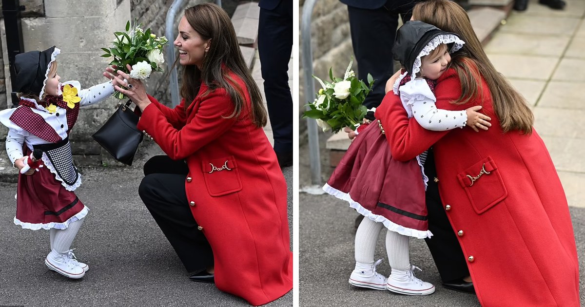 d99.jpg?resize=412,275 - EXCLUSIVE: 4-Year-Old Who Stood HOURS Waiting For Princess Kate With Pink Roses Gets Special Hug