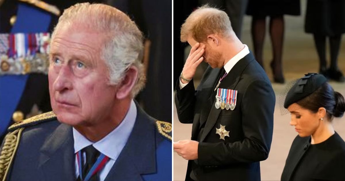 king5.jpg?resize=412,275 - King Charles Started To Falter As He Looks Upward During Service For His Mother The Queen At Westminster Hall
