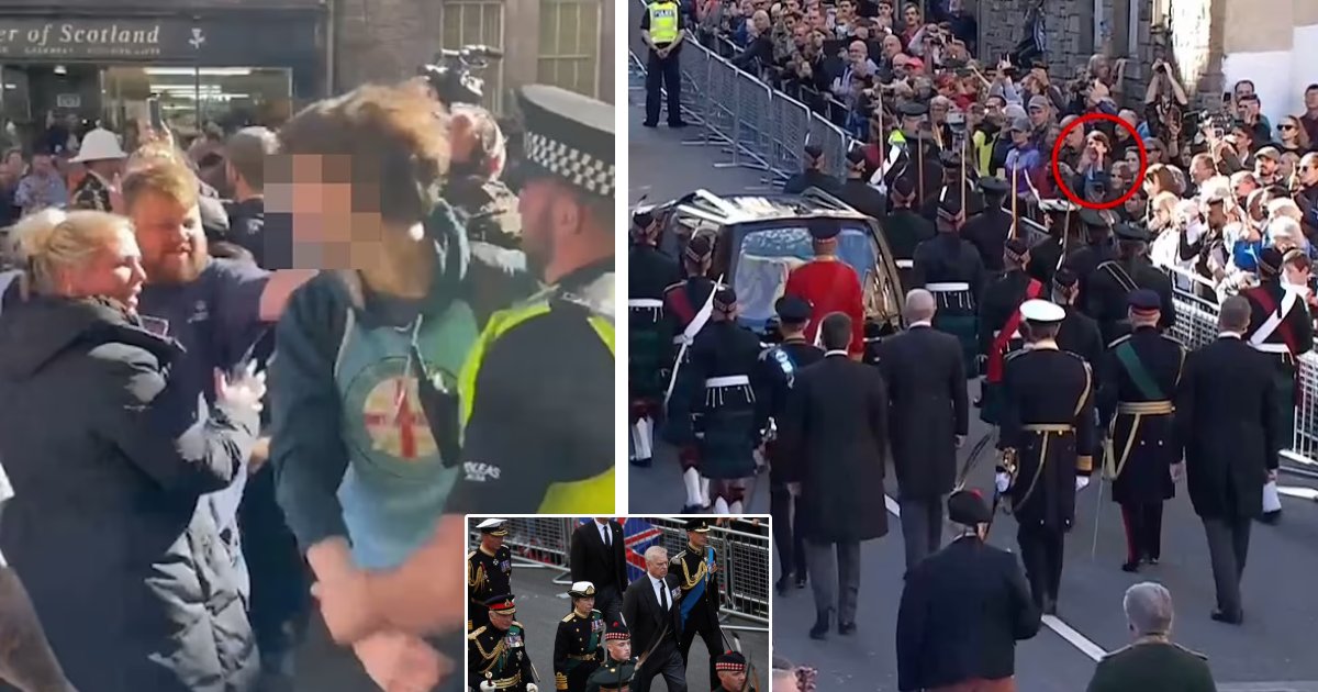 m4.png?resize=412,275 - BREAKING: Prince Andrew Swarmed By ANGRY Spectator While Following The Queen's Coffin In Edinburgh