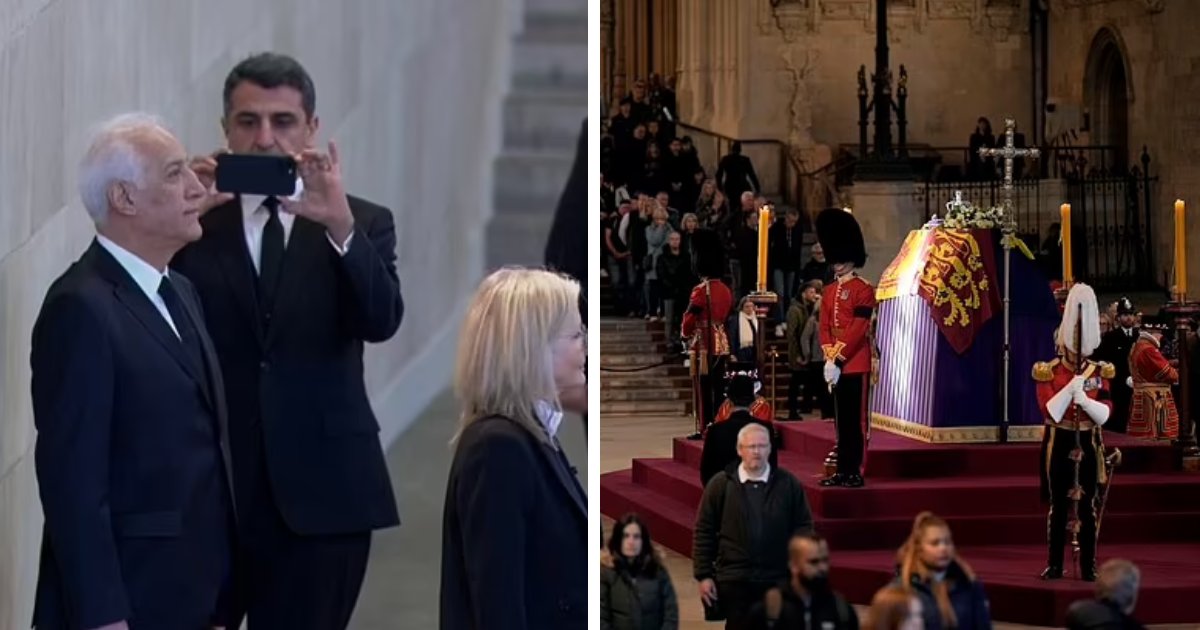 t2 2 2.png?resize=1200,630 - BREAKING: Fury As Armenian President Captured 'Disrespecting' The Queen As He Took Photos & Chatted With Aides In Westminster Hall