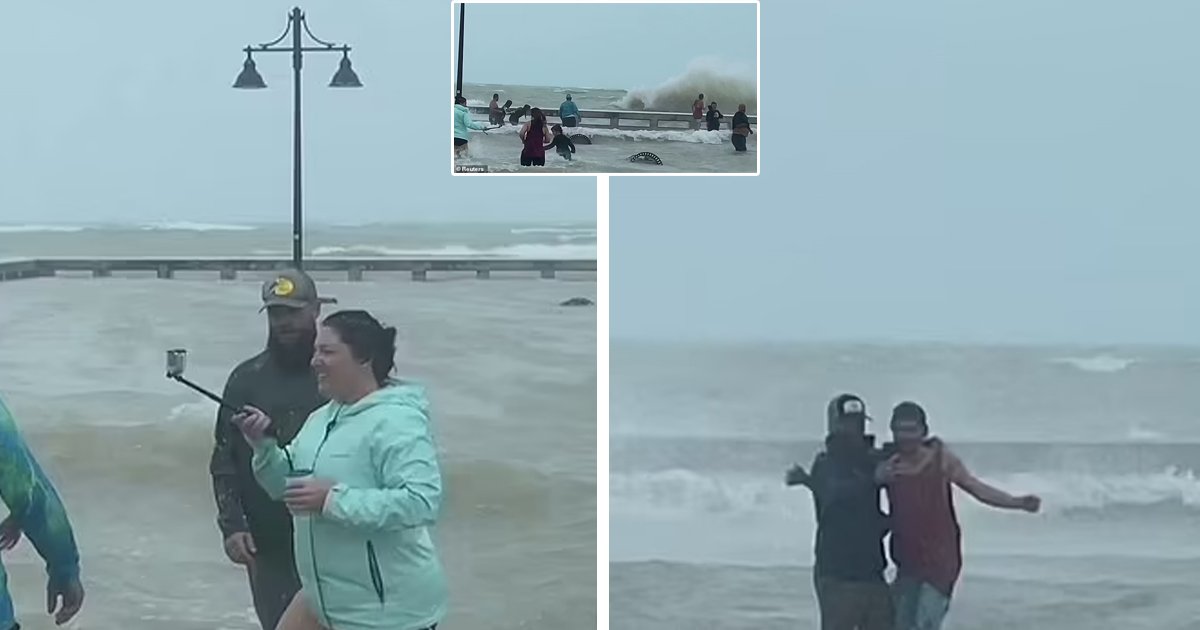 t4.jpg?resize=1200,630 - BREAKING: 'Desperate' Selfie-Takers Seen Gambling Against 60mph Winds As DEADLY Hurricane Ian Enters