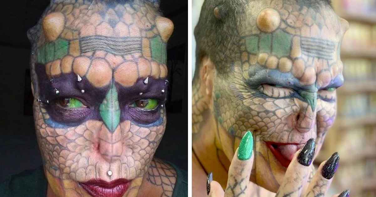t6 2 2.png?resize=1200,630 - Ex-Banker Undergoes 'Radical' Makeover To Form 'Dragon Lady' With Scales & A Split Tongue