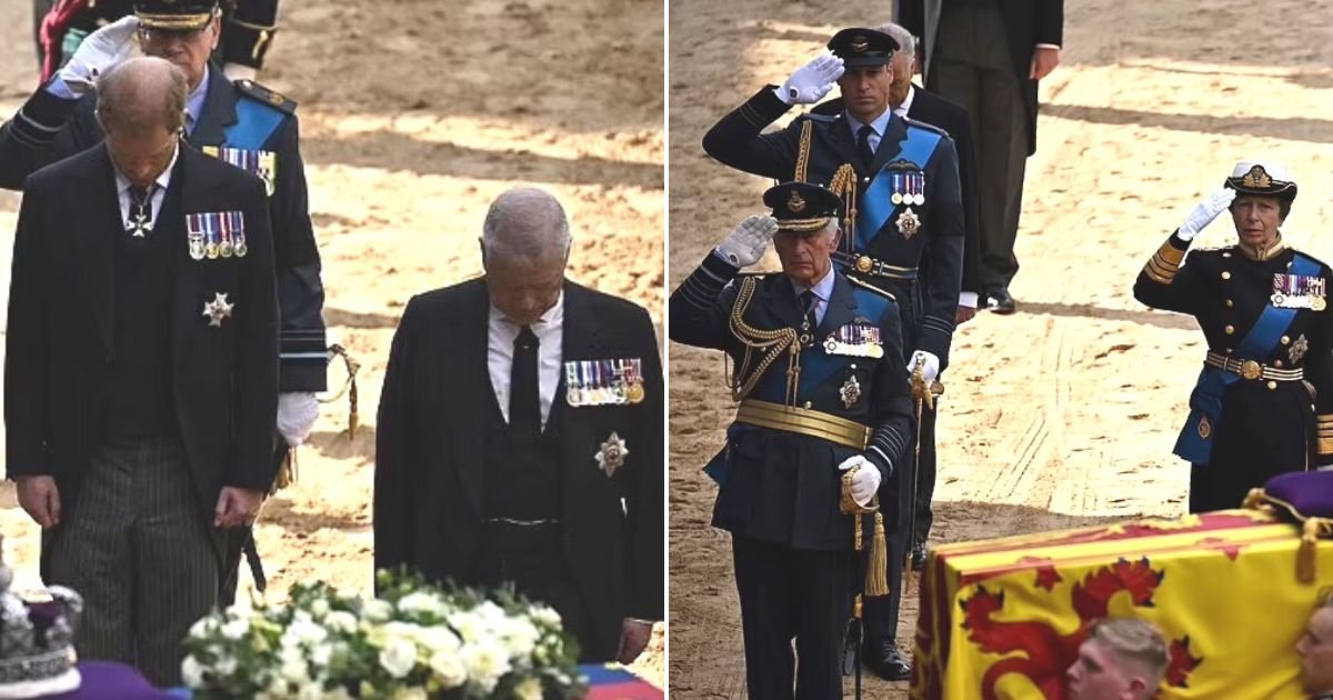 untitled design 19.jpg?fit=1024%2C538&ssl=1&strip=all - Prince Harry And Prince Andrew Stared At The Floor While Other Royals Saluted The Queen