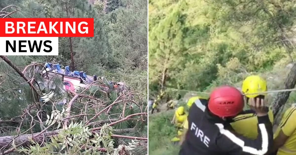 breaking 11.jpg?resize=1200,630 - BREAKING: At Least 25 Wedding Guests Dead After Bus Plunges 1,600 Feet Off A Mountain Road