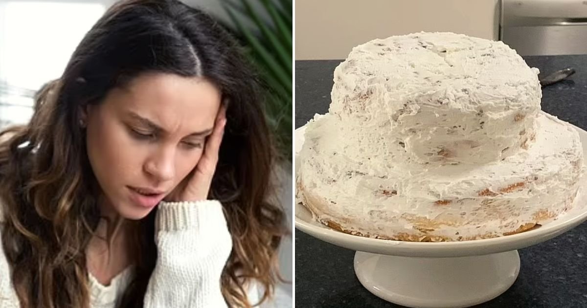 cake4.jpg?resize=1200,630 - ‘This Has Truly Destroyed Me!’ Bride DEVASTATED When She Saw Professional 'Two-Tiered Cake' For Her Wedding