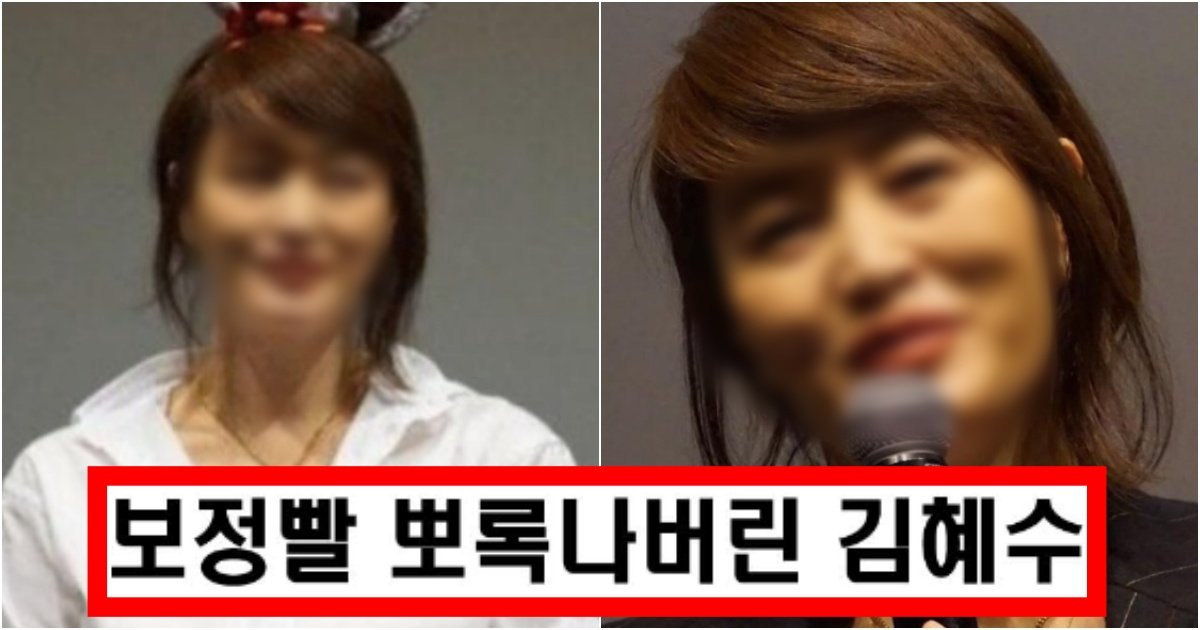 collage 113.jpg?resize=412,275 - ‘헐 진짜 너무 놀람..’ 보정이 없어서 결국에 대참사 나버린 김혜수 얼굴 수준(+사진)