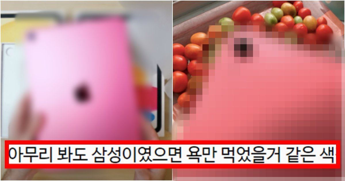 collage 171.jpg?resize=412,275 - ‘모토로라+코비 아님?ㅋㅋㅋㅋ’ 공포와 충격으로 빠트려버린 아이패드 10 핑크 실물수준(+사진, 댓글반응)