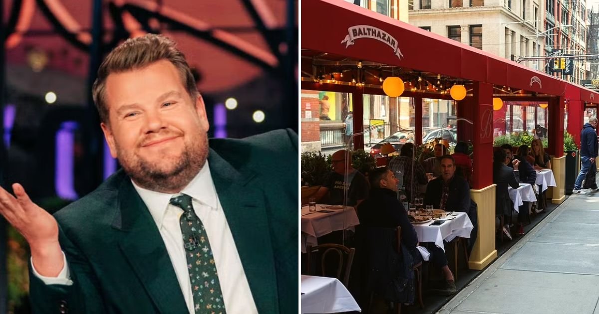 corden3.jpg?resize=412,275 - 'Most Abusive Customer Ever!' The Late Late Show Host James Corden Is BANNED By Furious Owner Of Iconic New York Restaurant Balthazar