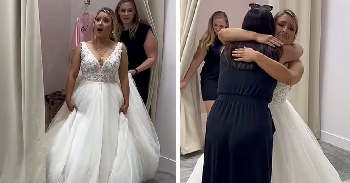 d113.jpg?resize=1200,630 - EXCLUSIVE: Heart-Melting Moment As Mother Travels 700 MILES To Help Her Daughter Pick Out Her Dream Wedding Dress