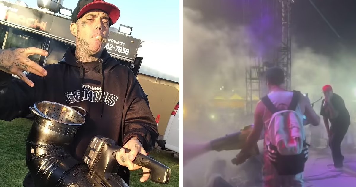 d41.jpg?resize=1200,630 - BREAKING: Rapper Chucky Chuck Discovers 'Inventive' Way To Entertain Crowds With His Cannabis Blower