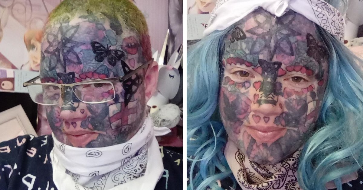 d79.jpg?resize=412,275 - BREAKING: "I've Toned It Down A Little For My Haters"- Mom Addicted To Ink Adds Butterfly Tattoos To Her Face & Private Parts
