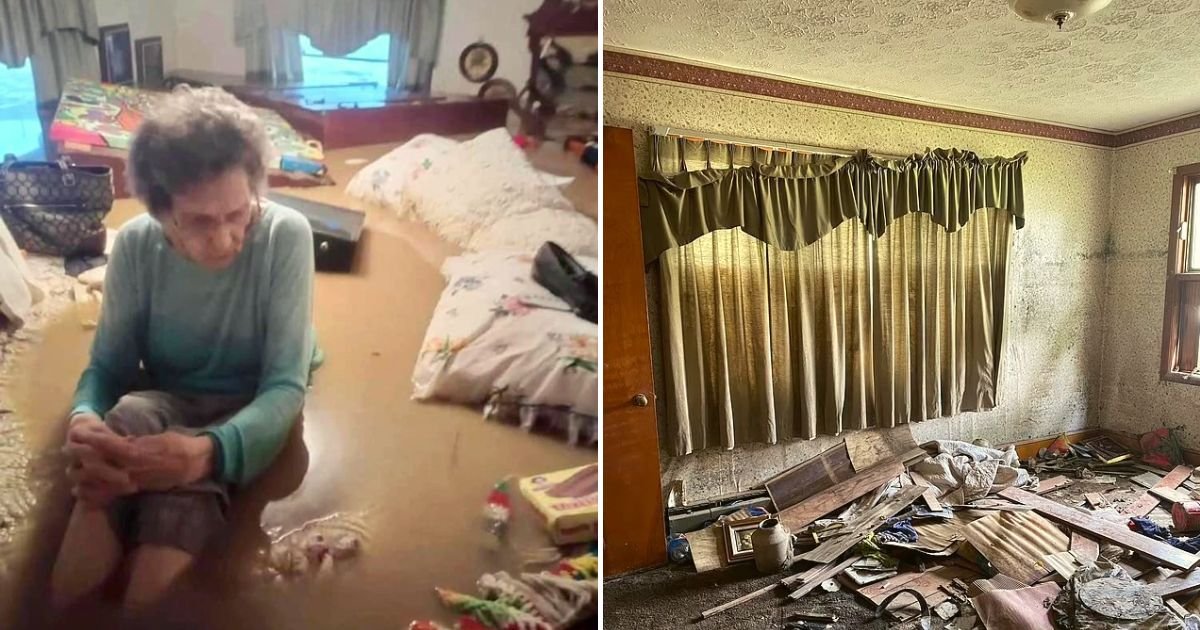 grandmother.jpg?resize=412,275 - 97-Year-Old Grandmother Dies Of A 'Broken Heart' Only Three Months After She Was Pictured Sitting In Her Flooded Home