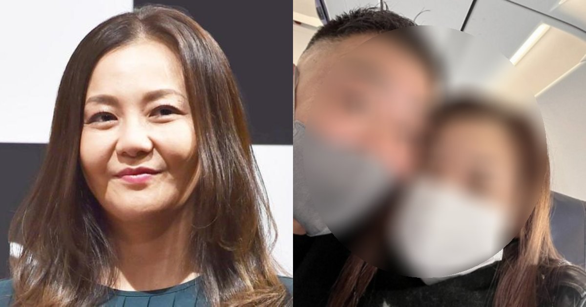 kahara tomomi 2shots husband.png?resize=412,232 - 華原朋美、離婚報道あった夫と飛行機内での頬寄せ2ショットを公開